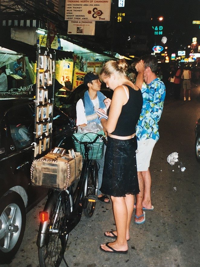 Aantekeningen maken op Khao San