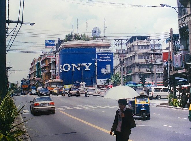 Straatbeeld Bangkok 15 jaar geleden