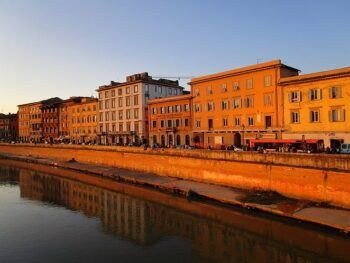 Golden hour in Pisa