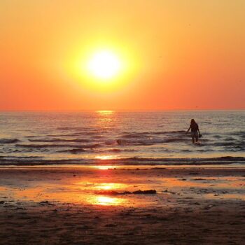 zonsondergang-zee-strand