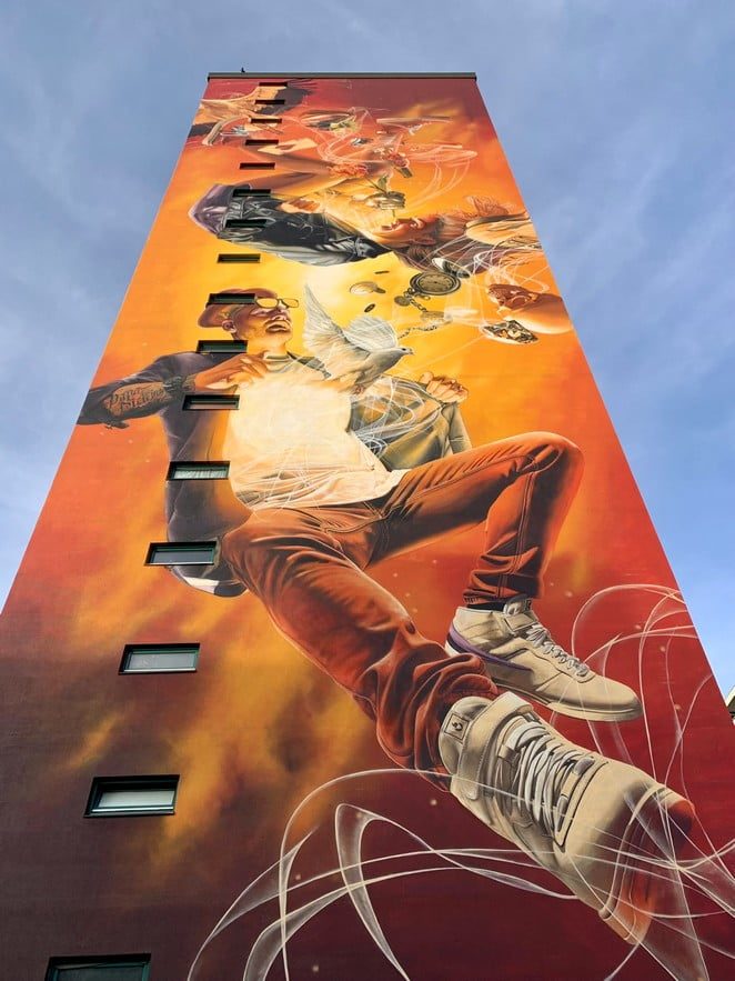 hoogste muurschildering nederland