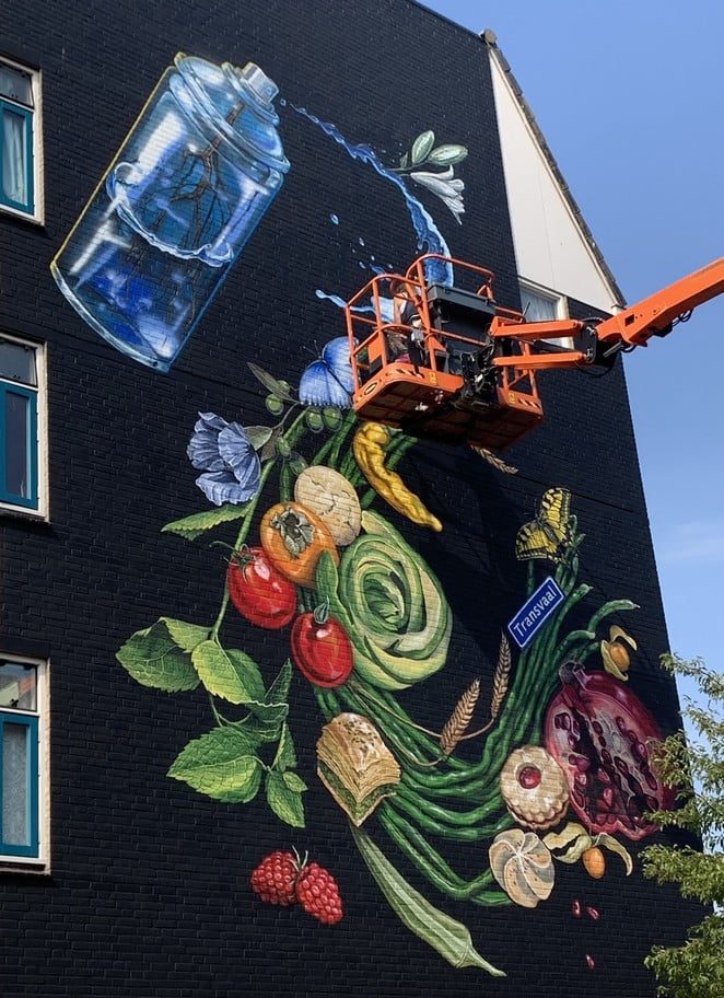 nieuwe muurschildering den haag