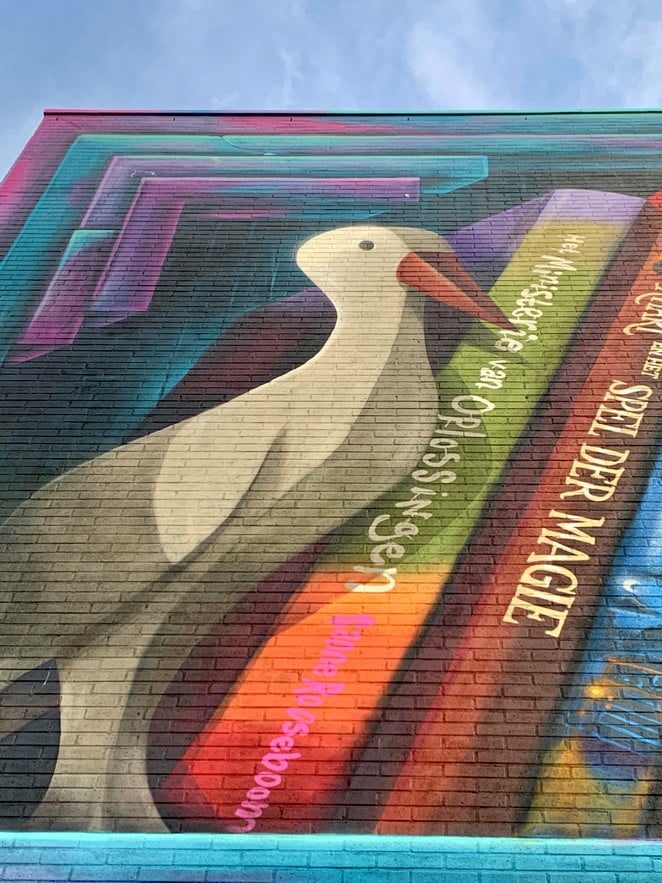 ooievaar-street-art