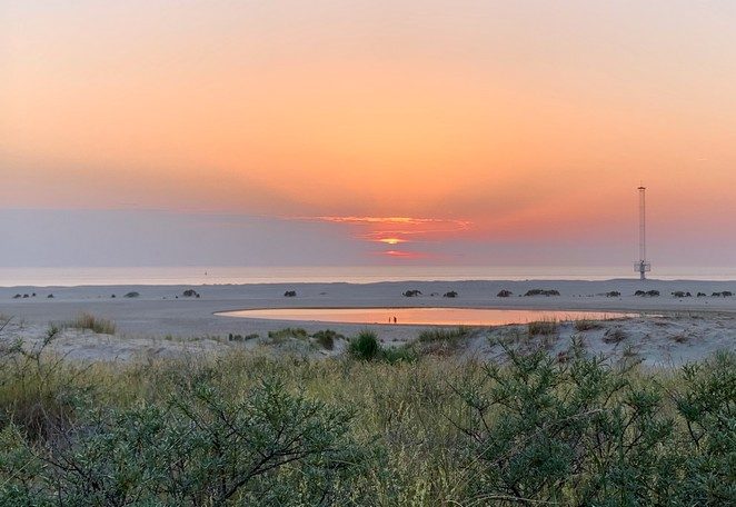 zandmotor kijkduin zonsondergang