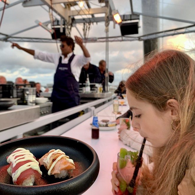 dinner-in-the-sky-scheveningen-food